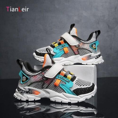 2021 High Quality Kids Sneakers Boys Breathable Mesh Sports Shoes For Boys Fashion Casual Children Shoes Boys Chaussure Enfant