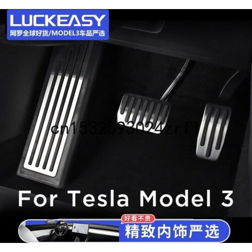 For Tesla Model 3 2017-20 Accelerator Brake Rest Pedal Anti Slip No Hole Refitting Accessories
