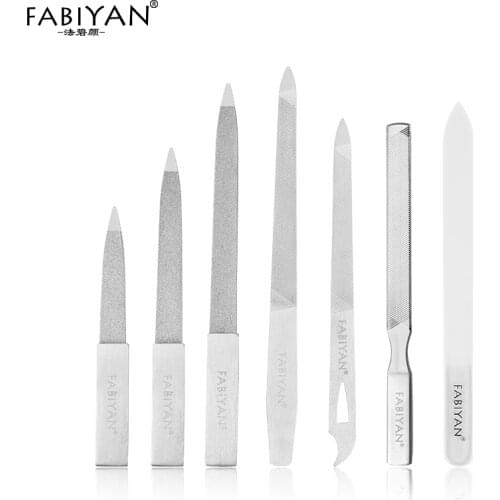 Nail Art File Rod Stainless Steel Double Sides Buffer Grinding Finger Cuticle Remover Polish Acrylic Gel Manicure Pedicure Tools