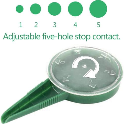 Seed Dispenser Garden Seeder Seed Spreaders Gardening Hand Planter Sower Tool with Adjustable Hole Size for Garden Planting