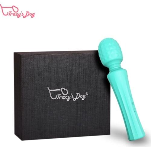 Tracys Dog AV Vibrator Sex Toys For Woman G Spot Massager Clitoris Stimulator Vibrating Dildo Female Silicone Bump Stick