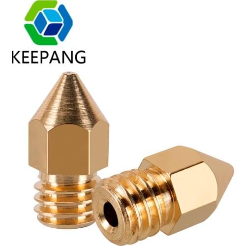 High Quality MK8 Extruder Nozzles 0.2-1.0mm Nozzle mk8 Extrusion Nozzle For 1.75MM CR10 CR10S Ender-3 3D Printer Accessories