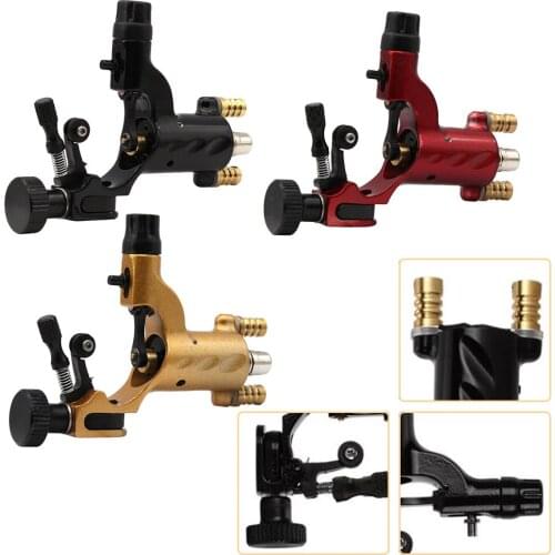 1pc Tattoo Machine Dragonfly style Tattoo Motor Gun Rotary tattoo pen Shader/Liner Black/Red/Gold RCA Alloy Permanent Makeup