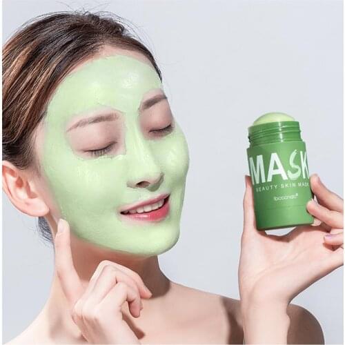 1pcs Cleansing Green Stick Green Tea Stick Mask Purifying Clay Stick Mask Oil Control Deep Clean Whitening Skin Care TSLM2