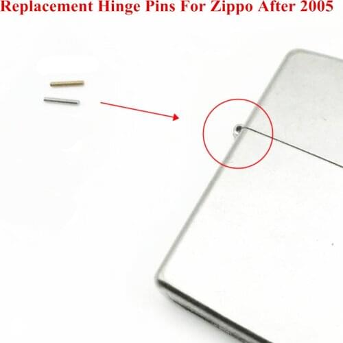 2pcs Gold/Silver Copper/Stainless Steel Universal Kerosene Petrol Lighter Hinge Pins Repair Replacement Part For Zp After 1980s