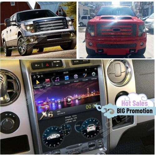 4+128G Tesla Screen Multimedia Stereo Android 9.0 Player For Ford F150 2009 2010 2011 2012 2013 2014 GPS Navi Receiver Head Unit