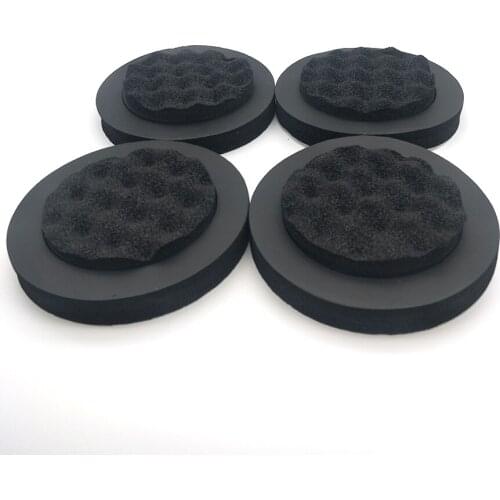 4pcs 6.5 inch Car Speaker Sound Insulation Cotton Audio Speakers Sound Self Adhesive Insulation Ring