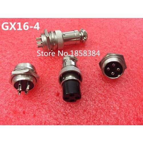 50Pair=100Pcs GX16 GX16-4 4P 4Pin 16mm Male & Female Wire Panel Connector Circular Aviation Connector Socket Plug
