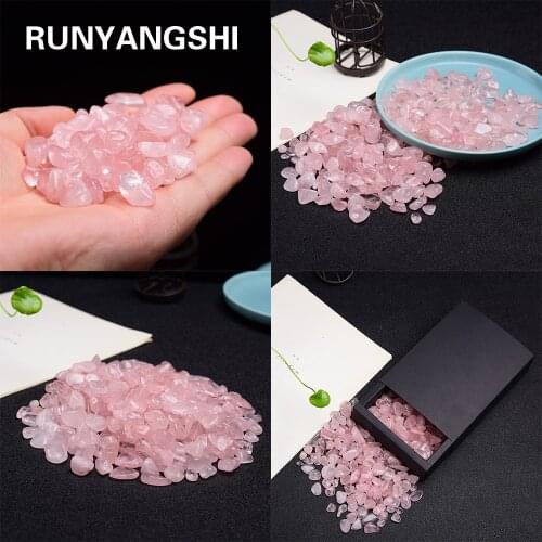 500g Natural rose quartz crystal mini rock mineral specimen healing can be used for aquarium stone home decoration crafts 7-9mm