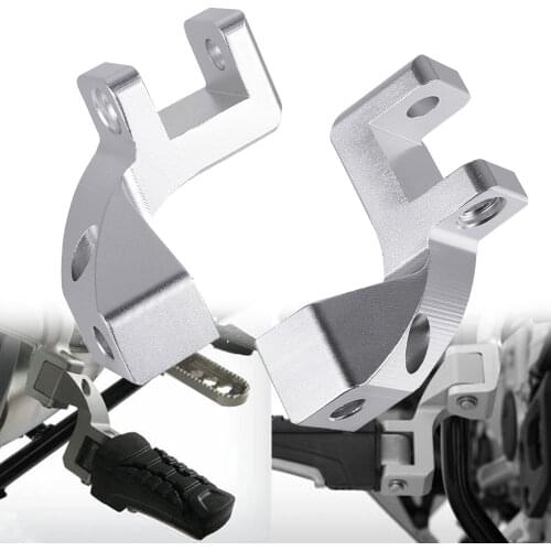 Motorcycle CNC Aluminium Passenger footrest relocation Rear set foot pegs FOR BMW R 1200 GS LC Adv. R 1250 GS Adventure S1000XR
