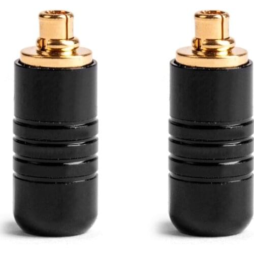 Areyourshop 1Pair Earphone DIY Pin Connector Plug For MMCX UE900 SE535 SE215 Barb 4mm Black Hot Sale Plug Jack