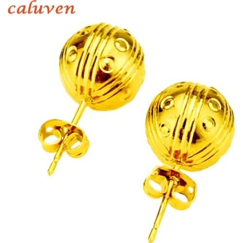 Caluven Women's Gold Earrings
