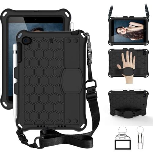 Shockproof Hand Strap Shoulder Kids Safe Eva Case for Ipad Mini 1 2 3 4 5 mini5 mini4 mini3 mini2 mini1 Stand Silicone Cover #N