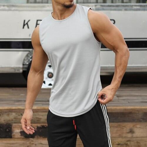 Men Gym Tank Tops Breathable Sports Shirt For Gym Running Mens Bodybuilding Basketball Mens T Shirts Sport Tshirt Men Vests