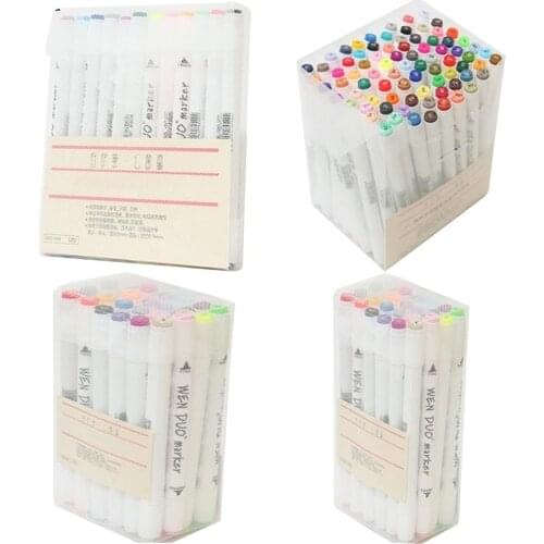 Double Headed Painting Pen Water-soluble Odorless Environmentally Friendly Marker Pen Set Student Design Hand-painted Drawing