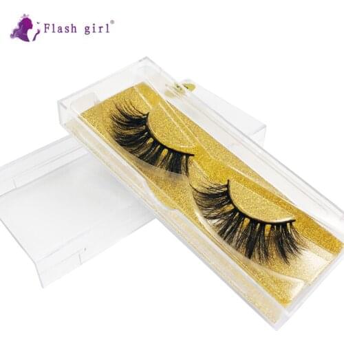 Flash Girl Mink False Eyelashes Wispy Cruelty Free Fake Eyelash Extension Makeup Tools Handmade Mink Eye Lashes Z-3