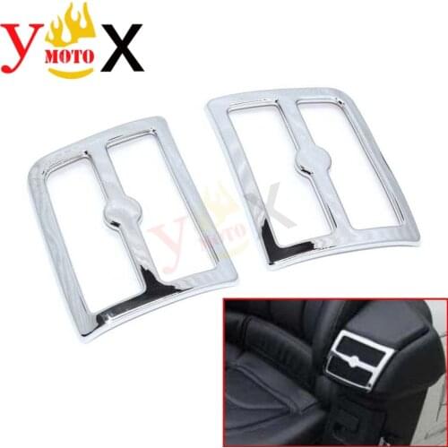 GL 1800 ABS Chrome Rear Upper Speaker Trim Cover Loudspeaker Armrest Decal Accent 3D Sticker For Honda Goldwing GL1800 2001-2005