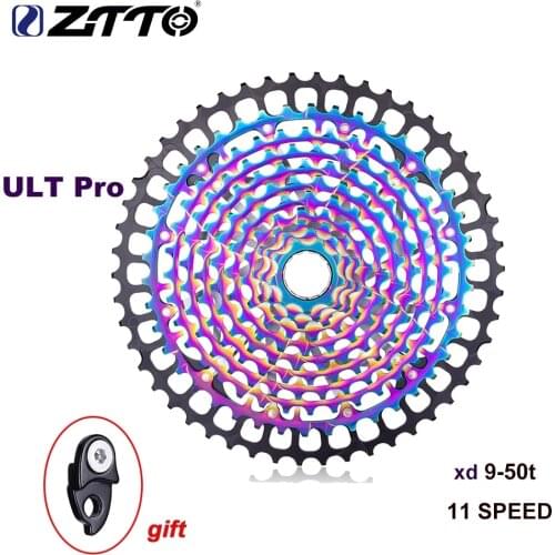 11s ULT PRO 9T MTB 11 Speed 9-50T Rainbow XD Cassette Ultimate 380g 11s Bike Cassette 11v Sprocket Freewheel k7 Colorful 9 to 50