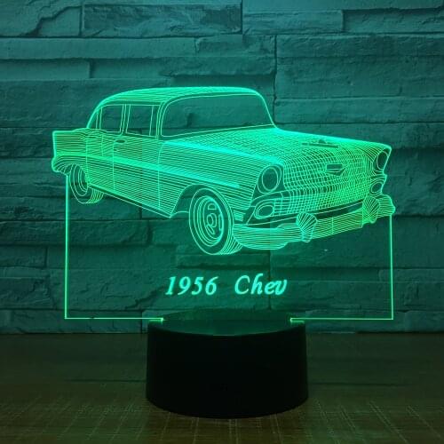 Classic Cars Led Lights Colorful Touch 3d Small Night Lights Creative Gifts Custom Wholesale Lovely 7 color change 3D Lamp