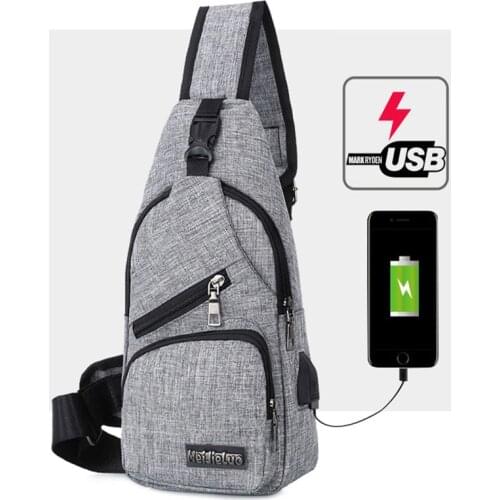 Mens Canvas Shoulder Bags 5 Colors New Fashion Chest bag Casual High Quality Crossbody Bags Bolsos Mujer 2020 ZF10154