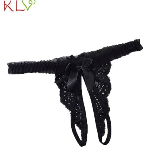 Sexy Panties Lace Open Thong Transparent Tanga Hot Underwear Women Hollow Low Waist Thongs And G Strings Female Lingerie 19Dec