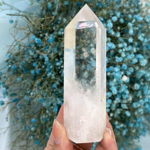 New Arrival!!!Natural Himalaya Clear Quartz Crystal Point Meditation Reiki Healing Lemurian Stick Ornaments Home Decor Gift