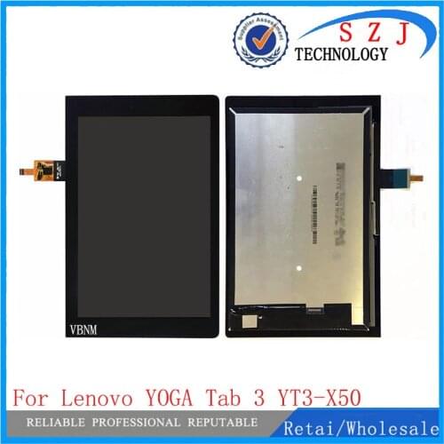 New 10.1" inch For Lenovo YOGA Tab 3 YT3-X50F YT3-X50 LCD Display + Touch Screen Panel Digitizer Glass Lens Free Shipping