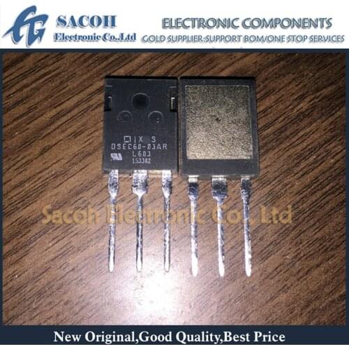 New original 5PCS/Lot DSEC60-03AR or DSEK60-02AR ISOPLUS247 60A 300V Fast Recovery Epitaxial Diode