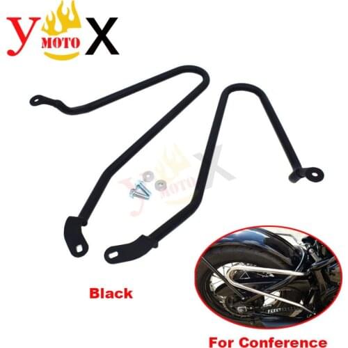 New Motorcycle Saddlebag Support Bracket Side Bag Holder For Triumph Bonneville Bobber / Black