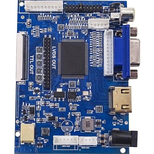 CFsunbird LCD Display TTL LVDS Controller Board HDMI VGA 2AV 50PIN for AT070TN90 92 94 Support Automatically VS-TY2662-V1