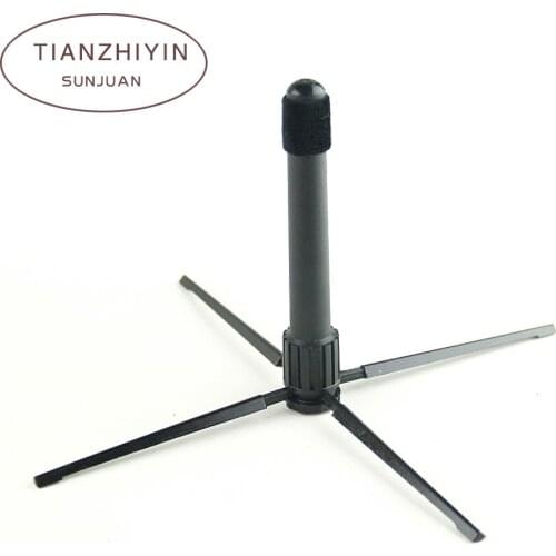 Portable Holder Stand Bracket for Oboe Flute Clarinet Saxophone Musical Instruments Accessories Stands 4-Legs Black