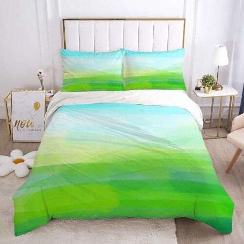 Modern Style Bed Linens 2,3pcs Bedding Sets Quilt/Comforter/Blanket Covers Pillowcase Duvet Cover Set Double Size 3D Landscape