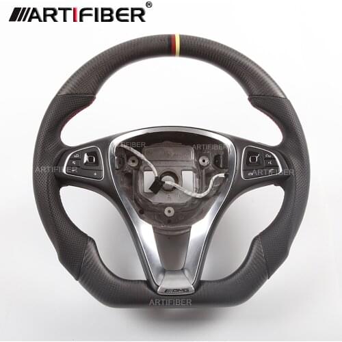 Carbon Fiber Steering Wheel for Mercedes Benz C E B Class GLA GLC VITO CLA CLS GLE GLS W205 S205