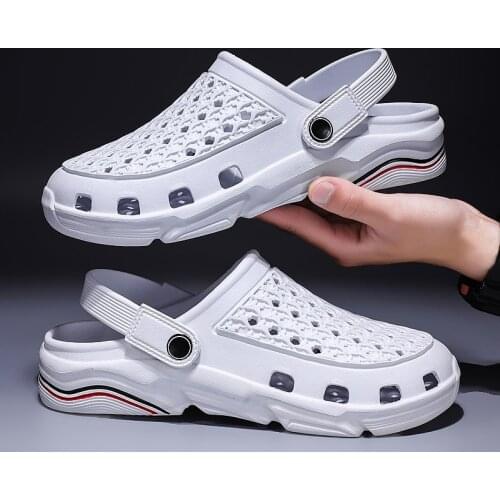 Sandals for Women Men Summer Thick Sole Slipper Clogs Flip Flops for Men Breathable Beach Shoes Unisex Quick Dry Wading Shoes