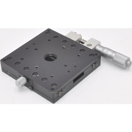 CHUO LS-947-R1 manual linear guide type fine-tuning sliding table, stroke 7.5mm aluminum