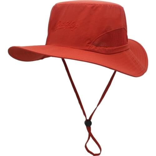 Bighead circumference Outdoor Sunscreen Fisherman Sun Hat Summer Bucket Hat Mens and Womens UV hat