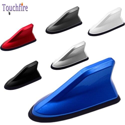 1PCS Universal FM Signal Amplifier Car Radio Aerials Shark Fin Antenna Car Roof Decoration For All Cars Aerials Auto Car Styling