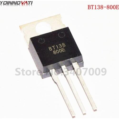 10PCS/lot BT138-800E BT138-800 TO-220 BT138 RAIL TRIAC New original