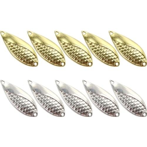 10 Pcs 5g/7g/10g/15g/20g Fly Fishing Lure Spoon Spinner Hard Bait Metal Sequin Freshwater Wobblers Swimbait Tackle