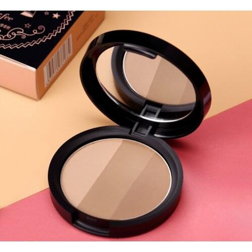 3 Color Face Bronzer Highlighter Makeup Concealer Pressed Powder Trimming Powder Contouring Base Cosmetic Set Kit