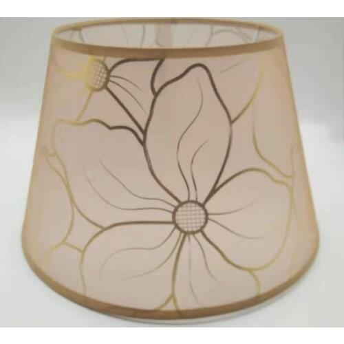 E27 DIA 35cm lamp shades for table lamps golden PVC printing lampshade round lamp shade modern lamp cover for table lamp