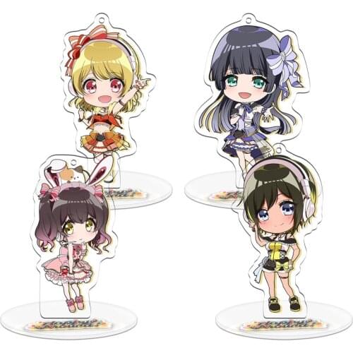 Anime D4DJ First Mix Peaky P-key Akashi maho Ohnaruto Muni Togetsu Rei Acrylic Stand Keychain Figure Model Collection Keying