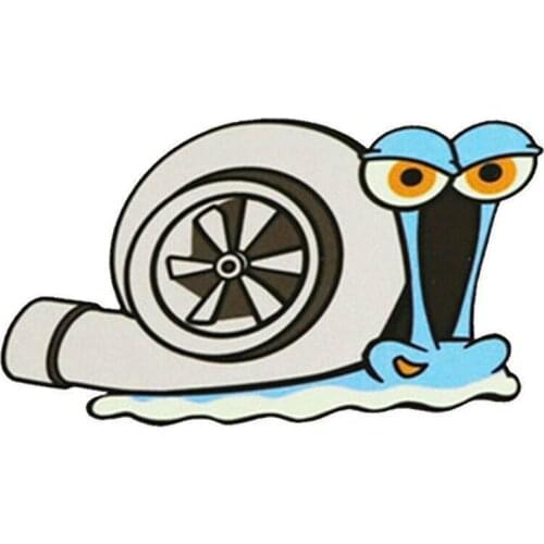 DasDecal Cute Snail Turbo Car Sticker Waterproof Cover Scratch Decal Laptop Suitcase Motorcycle Auto Accessories PVC,12cm*8cm