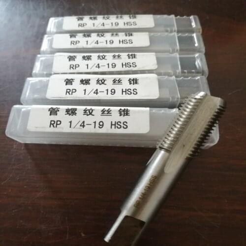Free shipping of 1pc HSS steel made RP 1/4" Pipe Taper Tap hss machine taps for pipes inner threading making