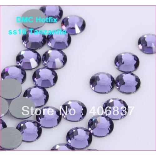 Free Shipping! 1440pcs/Lot, ss16 (3.8-4.0mm) High Quality DMC Tanzanite Iron On Rhinestones / Hot fix Rhinestones