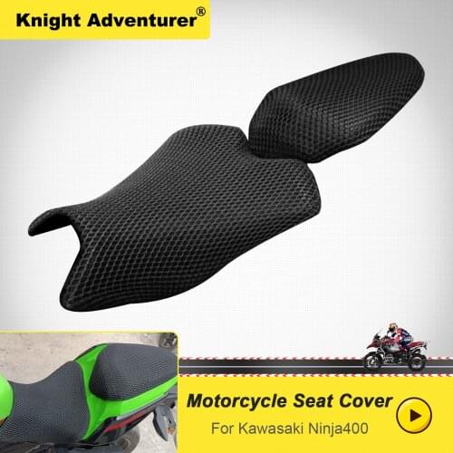 For Kawasaki NINJA 400 Ninja400 Motorcycle Seat Cover Prevent Bask In Seat Scooter Heat Insulation Cushion Cover
