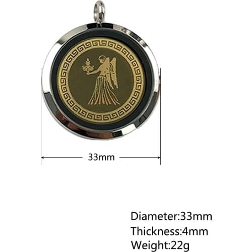 Virgo Anti EMF Quantum Pendant Necklace with Negative Ions for Men Women
