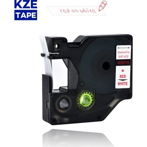 Dymo d1 9mm 40915 red on white label tapes Ribbon compatible Dymo D1 label printer for Dymo Label Printer DYMO LM160 LM280