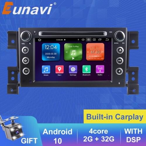 Eunavi 2Din Android Car DVD Player For Suzuki grand vitara 2007-2015 Stereo gps navigation car radio USB audio video player 7"HD