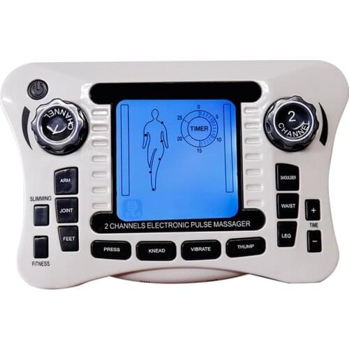 Digital Therapy Machine Massager Electric Tens Relax Muscle Stimulator Muscle Pain Relief Adjustable LCD Display EMS Acupuncture